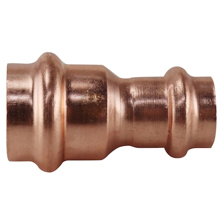 Copper Press By Tmg 3/4 in. x 1/2 in. Copper Press x Press Reducing Coupling with Dimple Stop XPRC3412